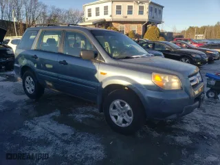 2007 Honda Pilot LX with VIN 5FNYF18137B018654, listed as a Copart auction lot 45159175 with 201,607 mi miles and Clean Title. Bid and sale history available at carsss.com. Image 4.