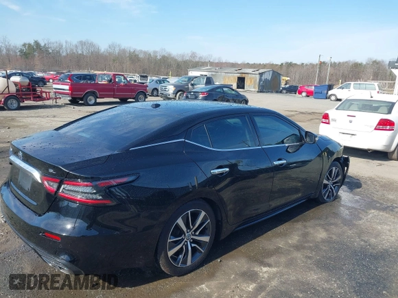2019 Nissan Maxima SV with VIN 1N4AA6AV8KC371882, listed as a IAAI auction lot 41779671 with 107,296 mi miles and . Bid and sale history available at DreamBid. Image 4.