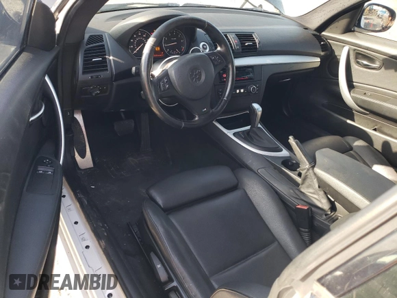 2010 BMW 1 Series 128i with VIN WBAUP9C54AVL89039, listed as a Copart auction lot 50907955 with 135,655 mi miles and Salvage Title. Bid and sale history available at DreamBid. Image 8.