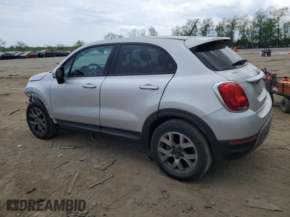 2017 FIAT 500X Trekking with VIN ZFBCFYCB3HP606695, listed as a Copart auction lot 54681115 with 59,346 mi miles and Salvage title. Bid and sale history available at DreamBid. Image 2.