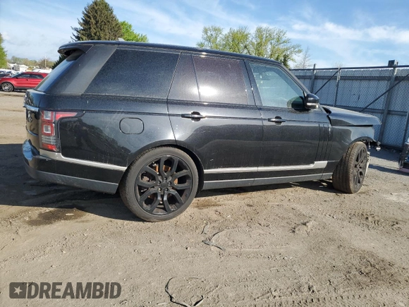 2015 Land Rover Range Rover Supercharged with VIN SALGS2TF9FA236260, listed as a Copart auction lot 53056205 with 112,231 mi miles and Salvage title. Bid and sale history available at DreamBid. Image 3.
