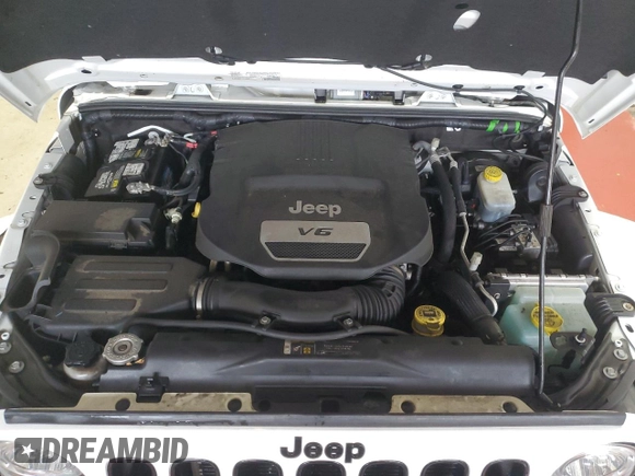 2017 Jeep Wrangler Unlimited 75th Anniversary with VIN 1C4BJWEG4HL675312, listed as a Copart auction lot 43602725 with 99,952 mi miles and Salvage title. Bid and sale history available at DreamBid. Image 12.