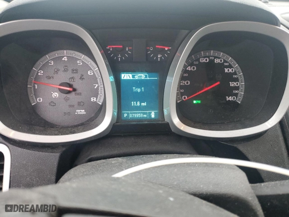 2015 Chevrolet Equinox LT with VIN 1GNFLFEK6FZ106706, listed as a Copart auction lot 46865655 with 79,959 mi miles and Salvage Title. Bid and sale history available at carsss.com. Image 9.
