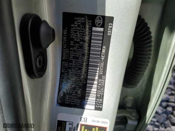 2008 Toyota Avalon XL with VIN 4T1BK36B78U281274, listed as a Copart auction lot 79638964 with NaN miles and Salvage Title. Bid and sale history available at carsss.com. Image 12.