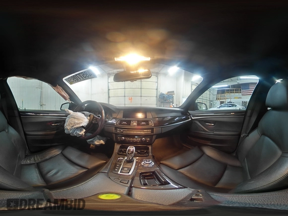 2013 BMW 5 Series 550i xDrive with VIN WBAFU9C57DDY70477, listed as a Copart auction lot 48577095 with 137,695 mi miles and Salvage Title. Bid and sale history available at carsss.com. Image 12.