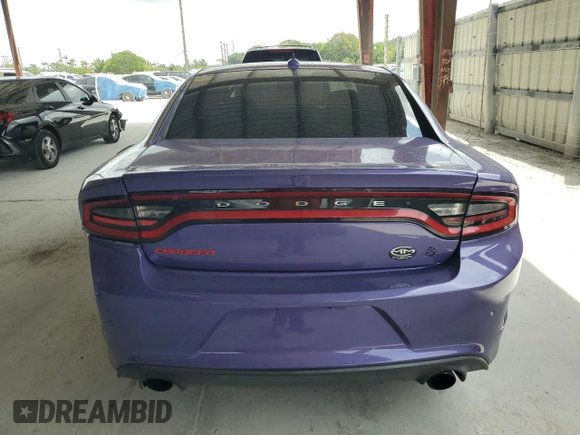 2019 Dodge Charger Scat Pack with VIN 2C3CDXGJ2KH633787, listed as a Copart auction lot 52279515 with 54,742 mi miles and Salvage Title. Bid and sale history available at DreamBid. Image 6.