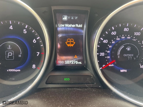 2014 Hyundai Santa Fe Limited with VIN KM8SNDHF9EU058095, listed as a Copart auction lot 52793425 with 107,276 mi miles and Clean Title. Bid and sale history available at carsss.com. Image 8.