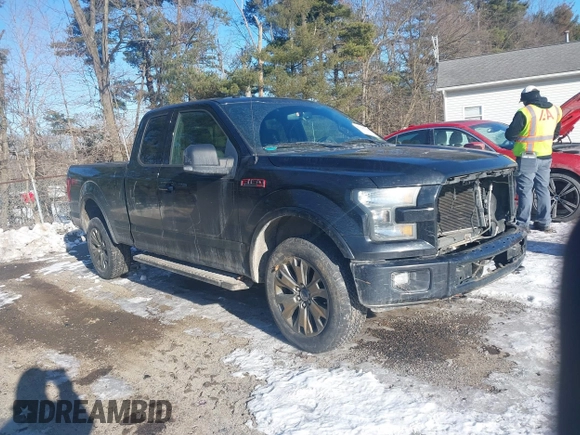 2017 Ford F-150 XL with VIN 1FTFX1EF1HFA23112, listed as a IAAI auction lot 41395236 with 96,848 mi miles. Bid and sale history available at carsss.com. Image 1.