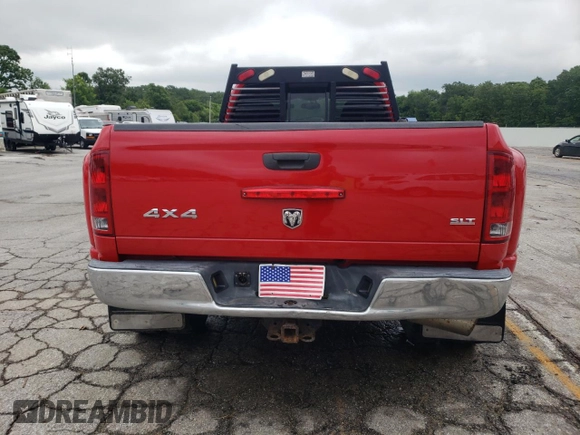 2005 Dodge 3500 SLT z VIN 3D7MS48C85G769856, wystawiony jako Copart lot #58231725 z przebiegiem 196 517 mil mil oraz Szkoda całkowita • Salvage title. Historia ofert i sprzedaży dostępna na DreamBid. Obrazek 6.