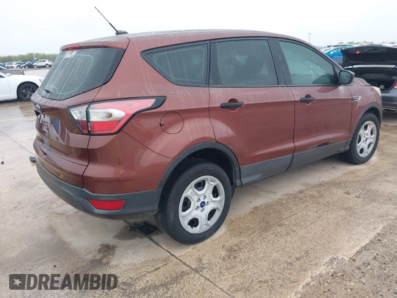2018 Ford Escape S with VIN 1FMCU0F73JUA03910, listed as a IAAI auction lot 41899146 with 33,486 mi miles and . Bid and sale history available at carsss.com. Image 4.