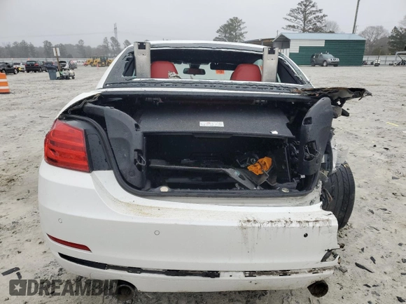 2015 BMW 4 Series 435i with VIN WBA3T3C52F5A40489, listed as a Copart auction lot 44708575 with Not Provided miles and Salvage Title. Bid and sale history available at carsss.com. Image 6.