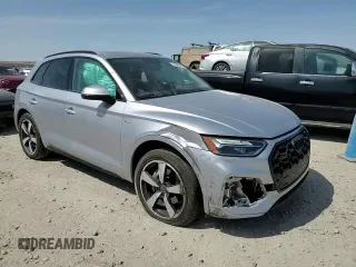 2023 Audi Q5 S line Premium Plus with VIN WA1EAAFY6P2097705, listed as a Copart auction lot 52345055 with 22,894 mi miles and Salvage title. Bid and sale history available at DreamBid. Image 10.