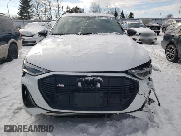 2022 Audi e-tron Premium with VIN WA1AAAGE4NB023103, listed as a Copart auction lot 43551575 with 97,461 mi miles and Salvage Title. Bid and sale history available at DreamBid. Image 5.