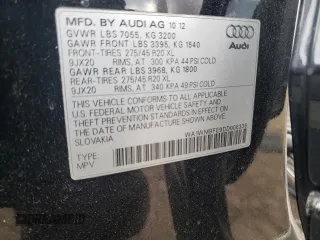 2013 Audi Q7 3.0L TDI Prestige with VIN WA1WMBFE9DD006336, listed as a Copart auction lot 42918485 with 155,898 mi miles and Salvage Title. Bid and sale history available at carsss.com. Image 15.