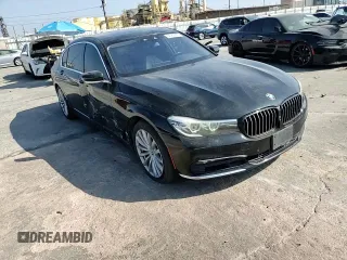 2017 BMW 7 Series 740i with VIN WBA7E2C50HG739565, listed as a Copart auction lot 64584885 with 114,496 mi miles and Salvage title. Bid and sale history available at DreamBid. Image 13.