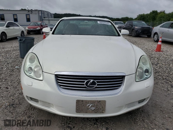 2002 Lexus SC 430 z VIN JTHFN48Y020031831, wystawiony jako Copart lot #60928345 z przebiegiem 97 935 mil mil oraz Szkoda całkowita • Salvage title. Historia ofert i sprzedaży dostępna na DreamBid. Obrazek 5.