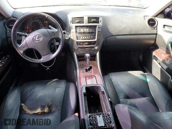 2007 Lexus IS 350 with VIN JTHBE262672011290, listed as a Copart auction lot 65977855 with 295,663 mi miles and Clean title. Bid and sale history available at DreamBid. Image 8.