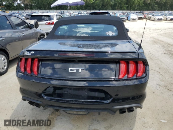 2022 Ford Mustang GT Premium with VIN 1FATP8FF4N5115171, listed as a Copart auction lot 59082155 with 12,475 mi miles and Salvage title. Bid and sale history available at DreamBid. Image 6.