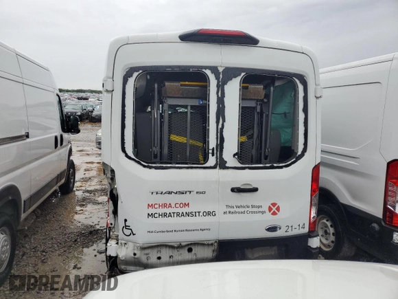 2020 Ford Transit Passenger XL z VIN 1FDZK1C83LKB11705, wystawiony jako Copart lot #59917275 z przebiegiem 128 307 mil mil oraz Szkoda całkowita • Salvage title. Historia ofert i sprzedaży dostępna na DreamBid. Obrazek 6.