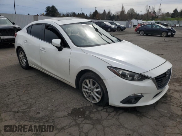 2015 Mazda 3 i Grand Touring z VIN JM1BM1W77F1229432, wystawiony jako Copart lot #49302495 z przebiegiem 87 028 mil mil oraz Szkoda całkowita • Salvage title. Historia ofert i sprzedaży dostępna na DreamBid. Obrazek 4.
