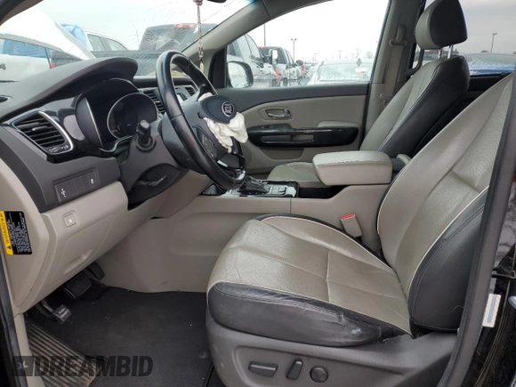 2015 Kia Sedona SX with VIN KNDMC5C13F6022249, listed as a Copart auction lot 83249054 with 0 mi miles and Clean Title. Bid and sale history available at carsss.com. Image 7.