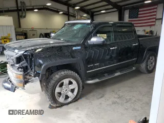 2014 Chevrolet Silverado 1500 LTZ with VIN 3GCUKSEC1EG325320, listed as a Copart auction lot 86565944 with 220,886 mi miles and Salvage Title. Bid and sale history available at DreamBid. Image 1.