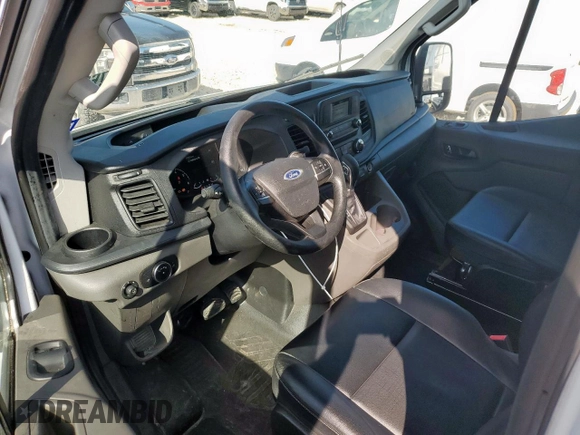 2023 Ford Transit Cargo with VIN 1FTRU8XGXPKC05787, listed as a Copart auction lot 59768665 with 24,845 mi miles and Salvage title. Bid and sale history available at DreamBid. Image 8.