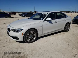 2017 BMW 3 Series 330e iPerformance with VIN WBA8E1C56HK895069, listed as a Copart auction lot 43558965 with 45,042 mi miles and Salvage Title. Bid and sale history available at carsss.com. Image 1.