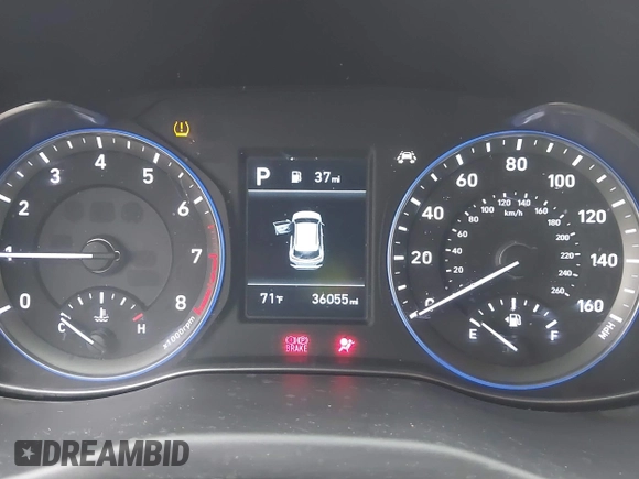 2019 Hyundai Kona SEL with VIN KM8K62AA7KU244505, listed as a IAAI auction lot 41656101 with 36,055 mi miles and . Bid and sale history available at carsss.com. Image 7.