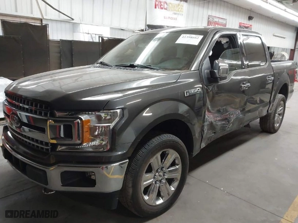2018 Ford F-150 XL with VIN 1FTEW1EG0JKE58983, listed as a IAAI auction lot 41398662 with 1 mi miles. Bid and sale history available at carsss.com. Image 2.