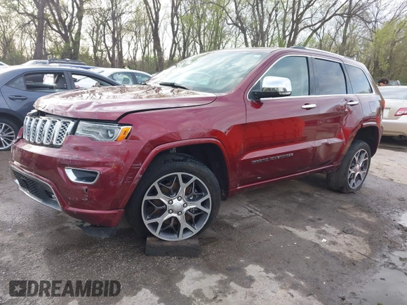 2019 Jeep Grand Cherokee High Altitude z VIN 1C4RJFCT3KC621988, wystawiony jako IAAI lot #41984172 z przebiegiem 40 990 mil mil oraz . Historia ofert i sprzedaży dostępna na DreamBid. Obrazek 2.