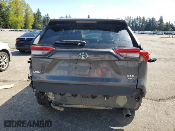 2019 Toyota RAV4 XLE Premium with VIN 2T3A1RFV6KC056792, listed as a Copart auction lot 53534865 with 80,109 mi miles and Salvage Title. Bid and sale history available at carsss.com. Image 6.