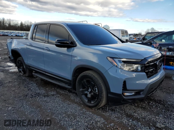 2024 Honda Ridgeline Black Edition with VIN 5FPYK3F84RB012962, listed as a Copart auction lot 84956794 with 5,092 mi miles and Salvage title. Bid and sale history available at DreamBid. Image 4.