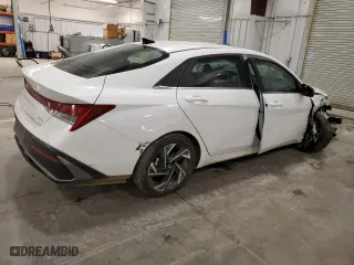 2024 Hyundai Elantra Limited with VIN KMHLP4DG2RU715354, listed as a Copart auction lot 77760384 with 10,554 mi miles and Salvage Title. Bid and sale history available at carsss.com. Image 3.