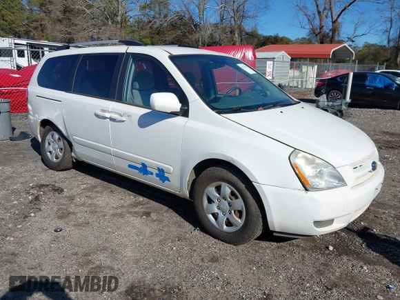 2009 Kia Sedona LX with VIN KNDMB233096312990, listed as a IAAI auction lot 41261428 with 254,323 mi miles. Bid and sale history available at carsss.com. Image 1.