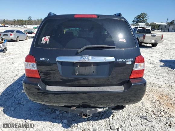 2006 Toyota Highlander Hybrid with VIN JTEDW21A460010859, listed as a Copart auction lot 46666175 with 184,749 mi miles and Salvage Title. Bid and sale history available at carsss.com. Image 6.
