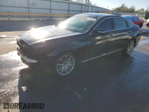 2015 Hyundai Genesis 5.0L with VIN KMHGN4JF2FU036120, listed as a Copart auction lot 63037604 with 102,936 mi miles and Salvage Title. Bid and sale history available at carsss.com. Image 1.