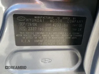 2005 Hyundai Sonata GL with VIN KMHWF25S95A155187, listed as a Copart auction lot 46887255 with 138,694 mi miles and Clean Title. Bid and sale history available at carsss.com. Image 12.