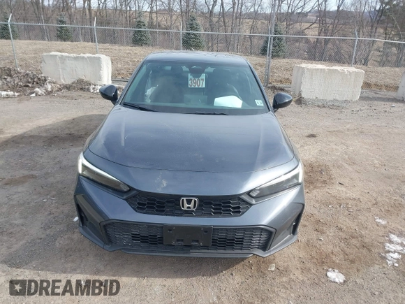 2025 Honda Civic Sport with VIN 2HGFE2F55SH520916, listed as a IAAI auction lot 41628848 with 3,900 mi miles and . Bid and sale history available at carsss.com. Image 12.
