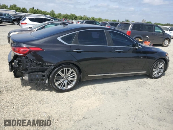 2018 Genesis G80 3.8L z VIN KMHGN4JE1JU265162, wystawiony jako Copart lot #54586385 z przebiegiem 142 247 mil mil oraz Tytuł czysty. Historia ofert i sprzedaży dostępna na DreamBid. Obrazek 3.
