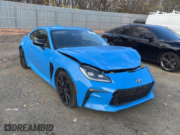 2023 Toyota GR86 Premium with VIN JF1ZNBF18P8750400, listed as a Copart auction lot 81730514 with 28,078 mi miles and Salvage Title. Bid and sale history available at carsss.com. Image 1.
