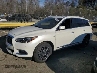 2019 Infiniti QX60 Luxe z VIN 5N1DL0MM4KC521421, wystawiony jako Copart lot #46708395 z przebiegiem 96 318 mil mil oraz Szkody całkowita. Historia ofert i sprzedaży dostępna na DreamBid. Obrazek 1.