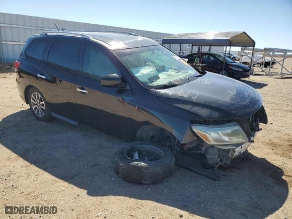 2016 Nissan Pathfinder S with VIN 5N1AR2MN4GC632192, listed as a Copart auction lot 50355325 with 0 mi miles and Salvage Title. Bid and sale history available at carsss.com. Image 4.