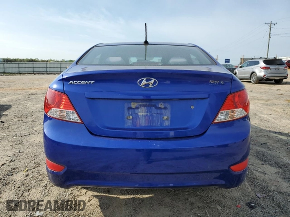 2013 Hyundai Accent GLS with VIN KMHCT4AE5DU400569, listed as a Copart auction lot 52620875 with 148,898 mi miles and Salvage Title. Bid and sale history available at carsss.com. Image 6.