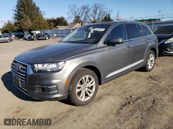 2017 Audi Q7 Premium Plus with VIN WA1LAAF70HD031848, listed as a Copart auction lot 46226255 with 128,935 mi miles and Salvage Title. Bid and sale history available at carsss.com. Image 1.