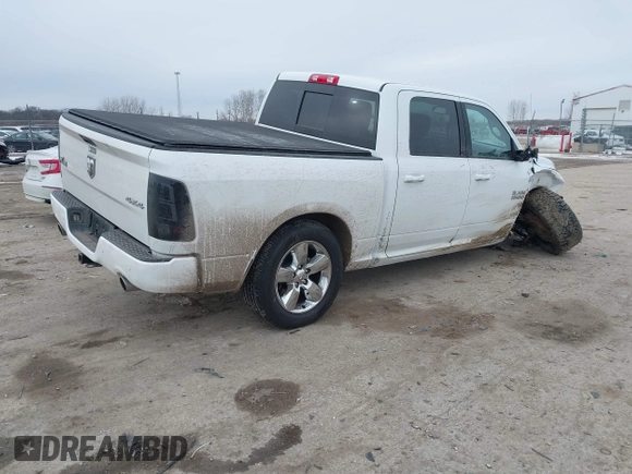 2018 Ram 1500 Big Horn with VIN 3C6RR7LT5JG135653, listed as a IAAI auction lot 41626601 with 91,267 mi miles. Bid and sale history available at carsss.com. Image 4.