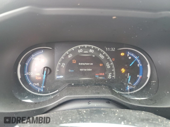 2023 Toyota RAV4 Hybrid LE with VIN 4T3LWRFV8PU098106, listed as a Copart auction lot 57988765 with 17,580 mi miles and Salvage title. Bid and sale history available at DreamBid. Image 9.