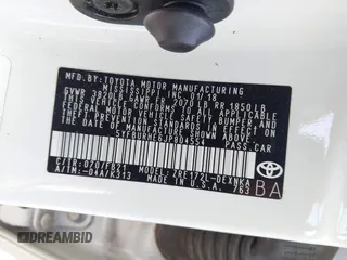 2018 Toyota Corolla L с VIN 5YFBURHE6JP804554, выставлен на аукционе IAAI как лот 42296484 с пробегом 84 026 миль миль и . История ставок и продаж доступна на DreamBid. Изображение 9.