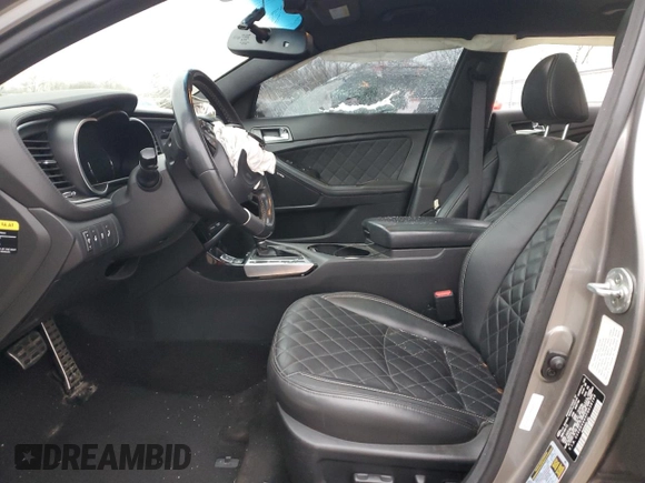 2015 Kia Optima SXL Turbo with VIN 5XXGR4A65FG458168, listed as a Copart auction lot 44966795 with 55,055 mi miles and Non Repairable. Bid and sale history available at DreamBid. Image 7.