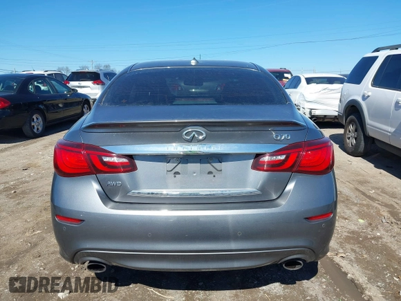 2018 Infiniti Q70 Luxe with VIN JN1BY1AR6JM220065, listed as a IAAI auction lot 41665033 with 135,905 mi miles and . Bid and sale history available at DreamBid. Image 17.
